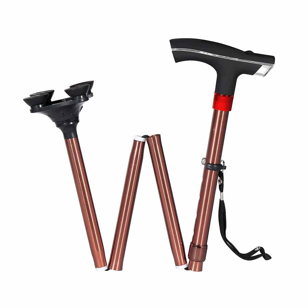 MCP Height Adjustable Quadripod with LED Torch
